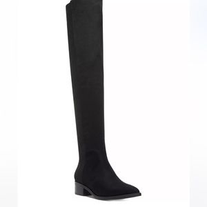 Black Suede Steve Madden Over the Knee Boots. NEVER WORN!